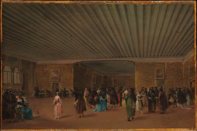 O Ridotto Pubblico no Palazzo Dandolo de Francesco Guardi