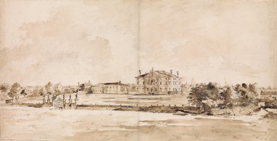 A Villa Loredan, perto de Treviso, ca. 1778. de Francesco Guardi