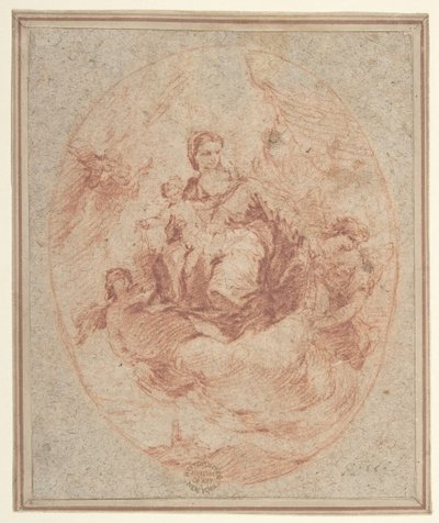 The Virgin and Child Holding Scapulars, 1712-93. de Francesco Guardi.