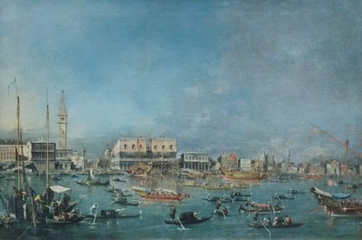 A partida do Bucintoro, c.1765-80 (óleo sobre tela) de Francesco Guardi