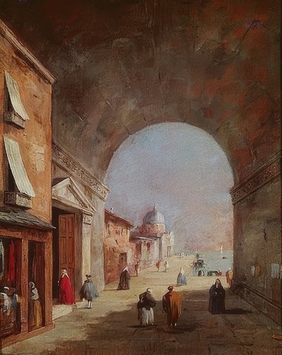 Cenário veneziano de Francesco Guardi