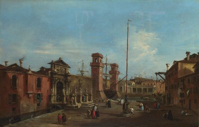 Veneza. O Arsenal, 1755-1760 de Francesco Guardi