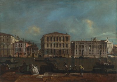 Veneza. O Grande Canal com o Palazzo Pesaro, 1755-1760 de Francesco Guardi