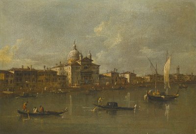 Veneza, vista para a Giudecca e a igreja de le Zitelle de Francesco Guardi