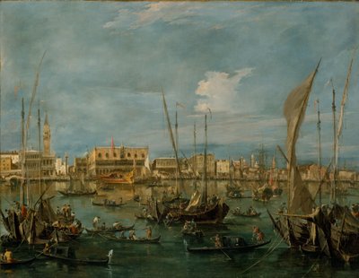 Veneza do Bacino di San Marco, c.1765 (óleo sobre tela) de Francesco Guardi