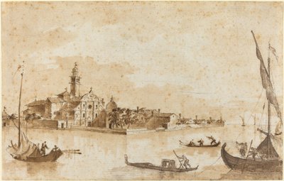 A Ilha de São Clemente de Francesco Guardi and Giacomo Guardi