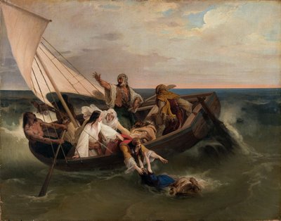 Barco com fugitivos gregos, 1834. de Francesco Hayez