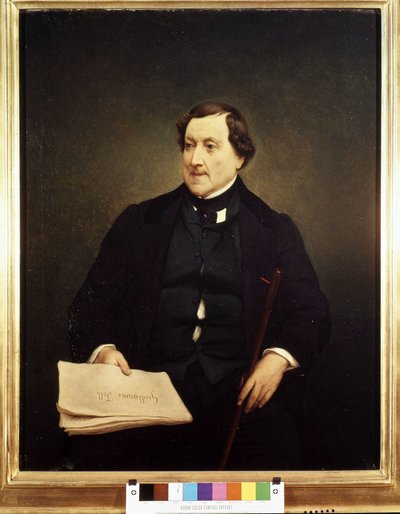 Retrato de Gioacchino Rossini (1792-1868) - por Hayez, Museu Brera, Milão de Francesco Hayez