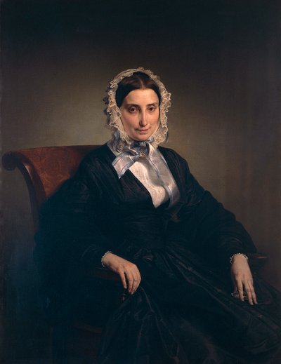 Retrato de Teresa Borri (segunda esposa de Alessandro Manzoni) por Francesco Hayez (1791-1882) de Francesco Hayez