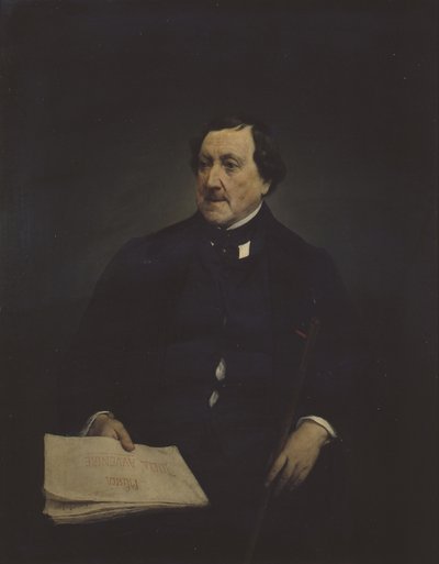 Retrato do compositor Gioachino Antonio Rossini 1792-1868 de Francesco Hayez