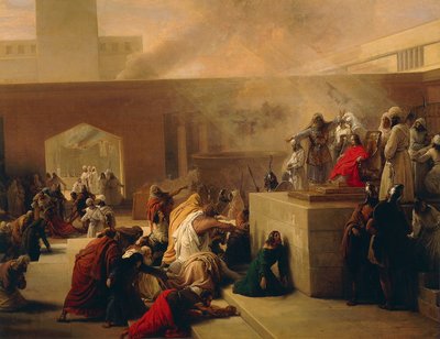 A Coroação de Joash, de Francesco Hayez de Francesco Hayez