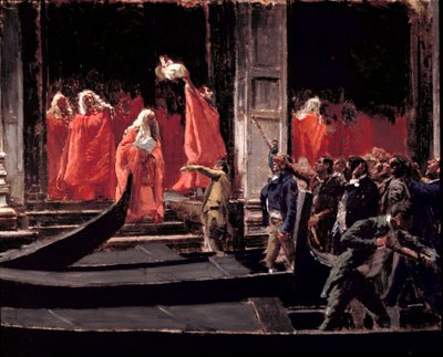 Última sessão do Senado da República de Veneza na altura da sua entrada no Reino de Itália em 1866 Pintura de Francesco Jacovacci (1838-1908) Roma, Galleria Nazionale d