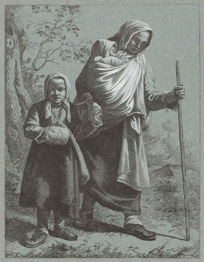 Camponesa com dois filhos de Francesco Londonio
