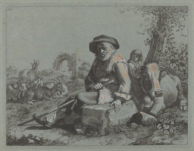 Velho Sentado. de Francesco Londonio