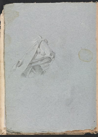 Verona Sketchbook: Drapery study page 10, 1760. de Francesco Lorenzi