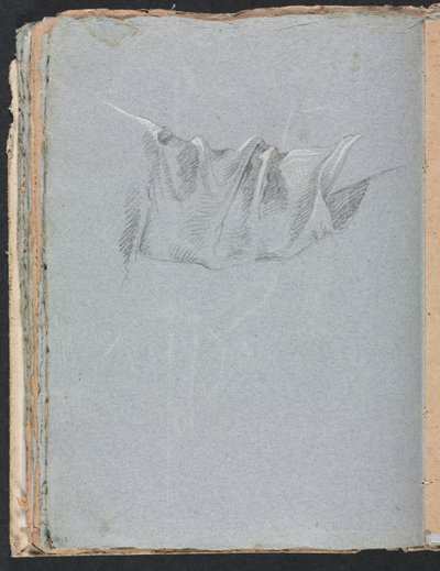 Verona Sketchbook: Drapery study page 48, 1760. de Francesco Lorenzi