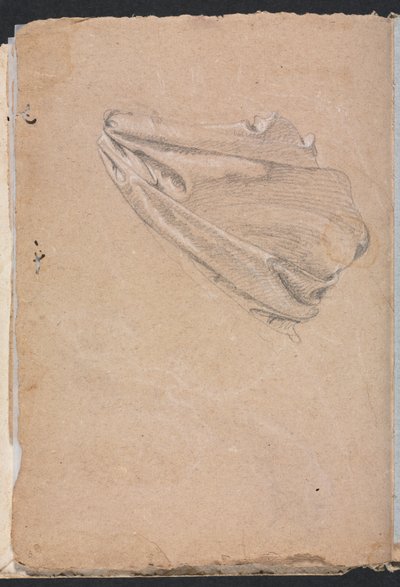Verona Sketchbook: Drapery study page 6, 1760. de Francesco Lorenzi