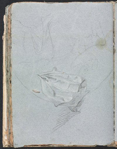 Verona Sketchbook: Drapery study page 84, 1760. de Francesco Lorenzi