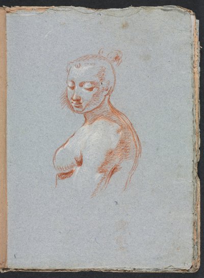 Verona Sketchbook: Female nude página 27, 1760. de Francesco Lorenzi