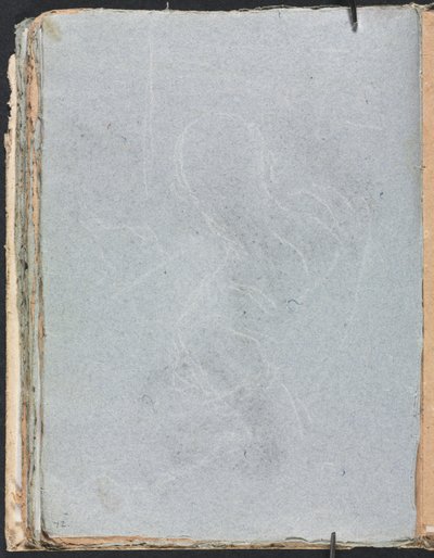 Verona Sketchbook: Figura estudo página 72, 1760. de Francesco Lorenzi