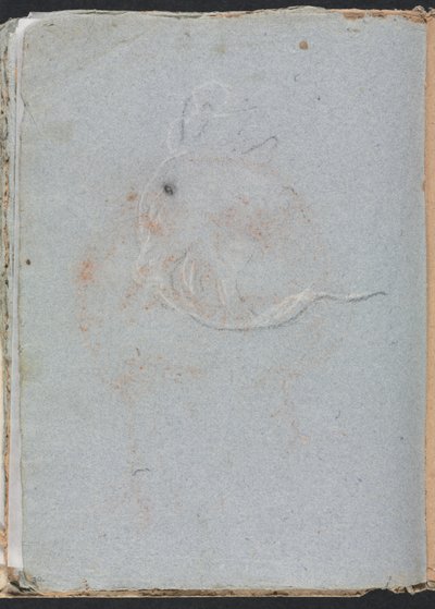 Verona Sketchbook: Head page 30, 1760. de Francesco Lorenzi