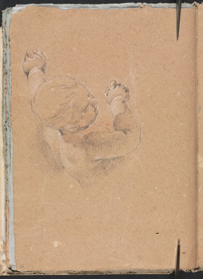 Verona Sketchbook: Putto, página 22, 1760. de Francesco Lorenzi