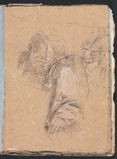 Verona Sketchbook: Soldiers, páginas 73, 1760. de Francesco Lorenzi