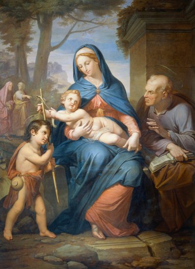 Sagrada Família, ante 1836, de Francesco Nenci (1781-1850), óleo sobre tela, 200x147 cm de Francesco Nenci