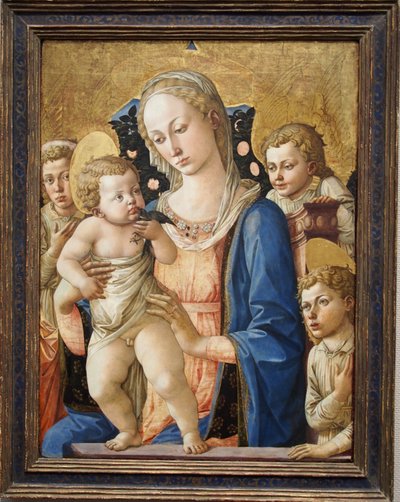1455 Pesellino Madona e Menino com São João Toledo de Francesco Pesellino
