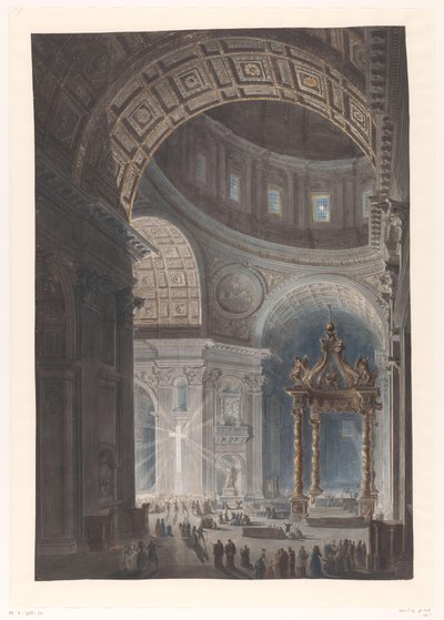 Iluminação da Santa Cruz em São Pedro
Iluminação da Cruz na Basílica de São Pedro de Francesco Piranesi