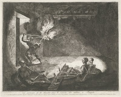 Soldatenkazerne te Pompeii
Antiguidades da Magna Graecia (título da série) de Francesco Piranesi