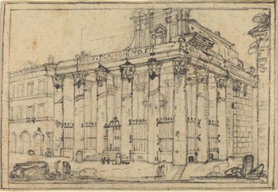 O Templo de Antonino e Faustina de Francesco Piranesi