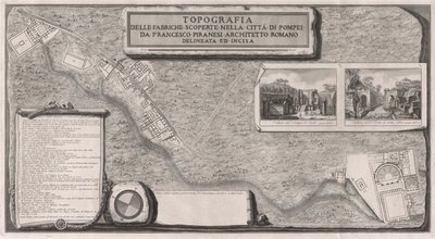 Topografia das Fábricas Descobertas na Cidade? de Pompéia de Francesco Piranesi