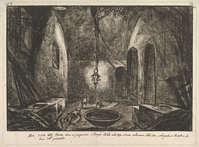 Vista de Pompéia Outra vista da sala onde o Bogno Caldo estava sendo preparado. . . .nd de Francesco Piranesi
