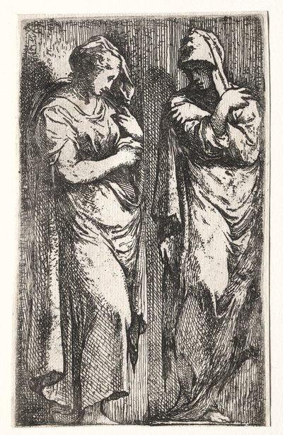 Duas mulheres romanas de Francesco Primaticcio