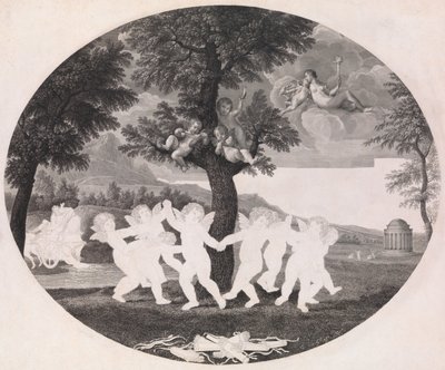 Amorini celebra o estupro de Proserpina, 1805-12. de Francesco Rosaspina
