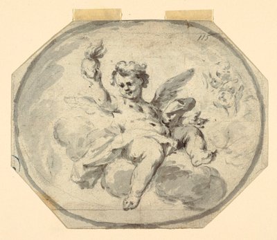 Projeto para um teto pintado de Francesco Saverio Mergolo