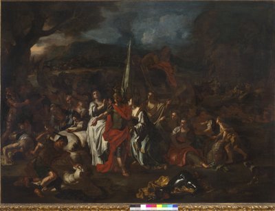 David Derrotador dos amalequitas, 1720-21 de Francesco Solimena
