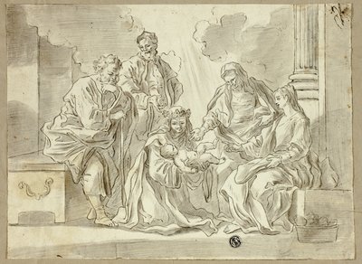 Sagrada Família com Santos de Francesco Solimena