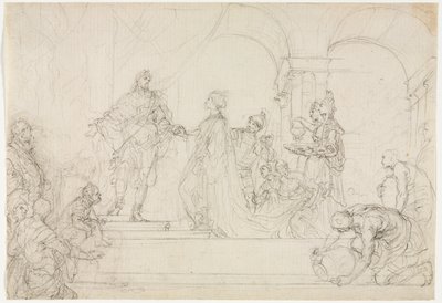 Encontro de Salomão e Rainha de Sabá de Francesco Solimena