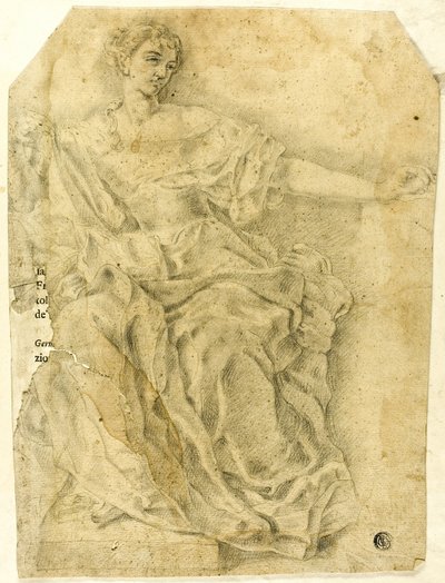 Figura alegórica feminina sentada de Francesco Solimena