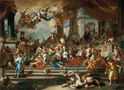 A expulsão de Heliodoro do templo de Francesco Solimena