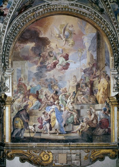 A queda de Simão Mago de Francesco Solimena
