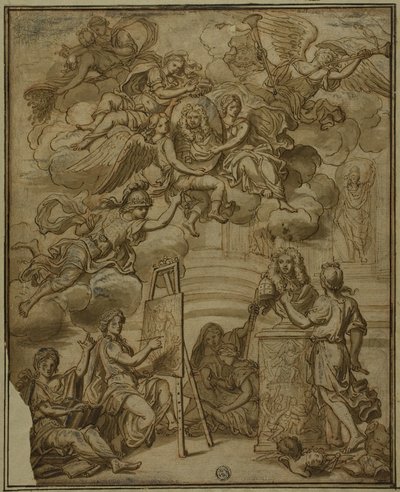 Página de rosto com retrato do vice-rei de Nápoles de Francesco Solimena