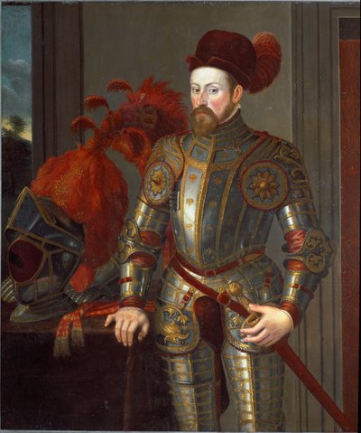 Retrato de Fernando de Tirol (Arquiduque Ferdinand II da Áustria) , depois de 1546 (pintura) de Francesco Terzio