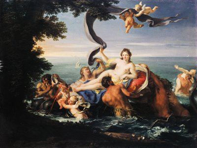 Triunfo de Galatea, de Francesco Trevisani (1656-1746), óleo sobre tela. de Francesco Trevisani