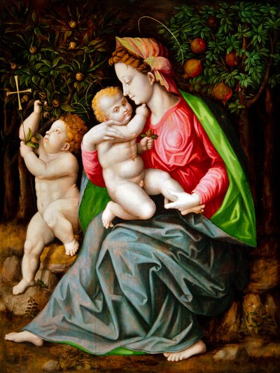 Virgem e Menino com o Menino São João de Francesco Ubertini Il Bacchiacca