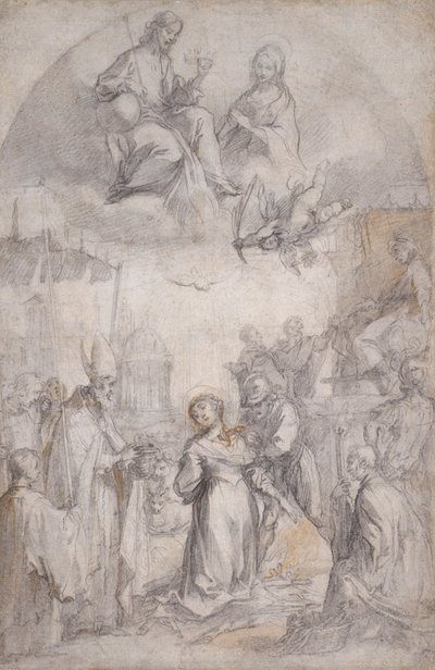 A Última Comunhão e Martírio de Santa Lúcia de Francesco Vanni