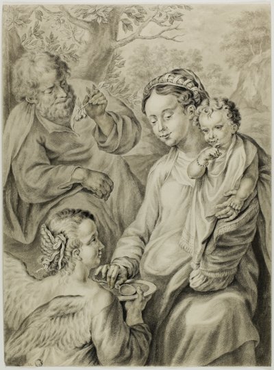 O Repouso na Fuga para o Egito, conhecido como Madonna della Pappa de Francesco Vanni