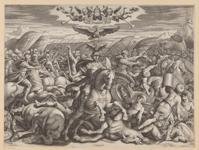 Batalha de Gaugamela de Francesco Villamena